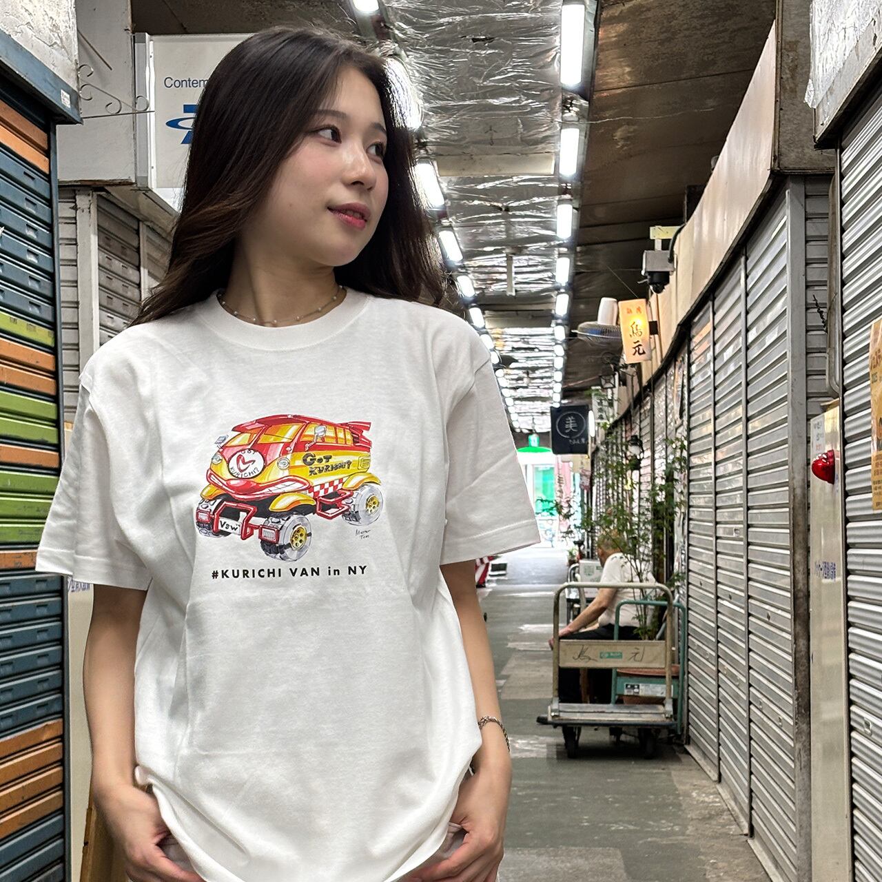 KURICHI T-shirt white（CAR）