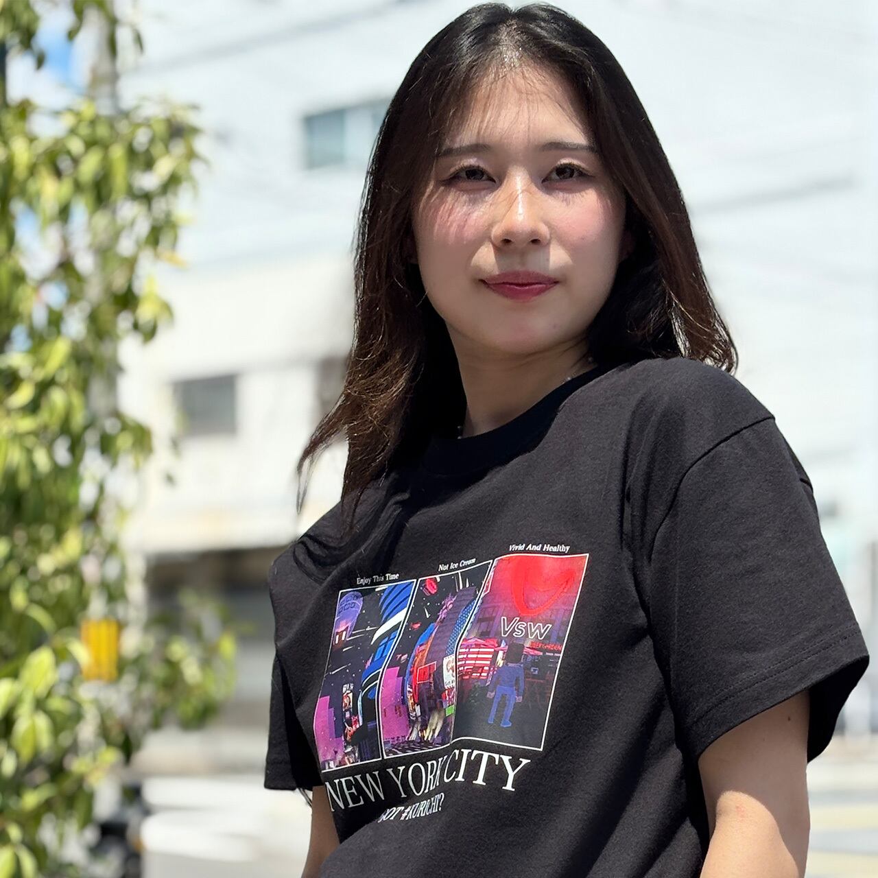KURICHI T-shirt black（NYC 3parts）