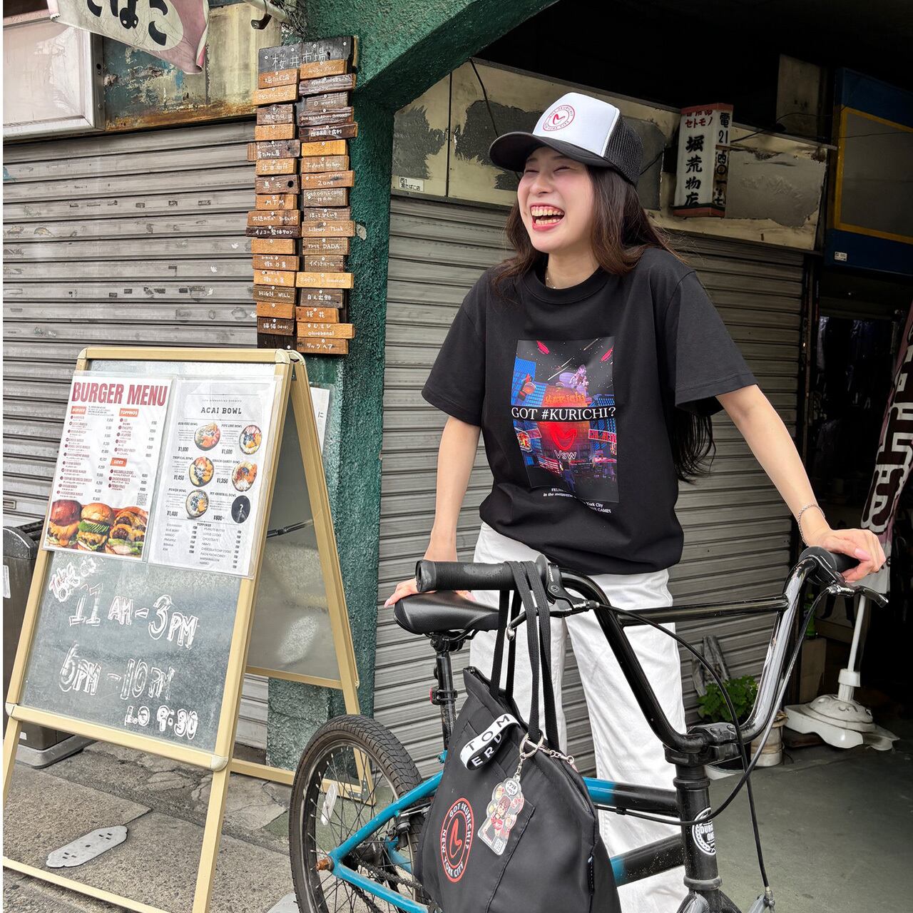 KURICHI T-shirt black（NYC long）