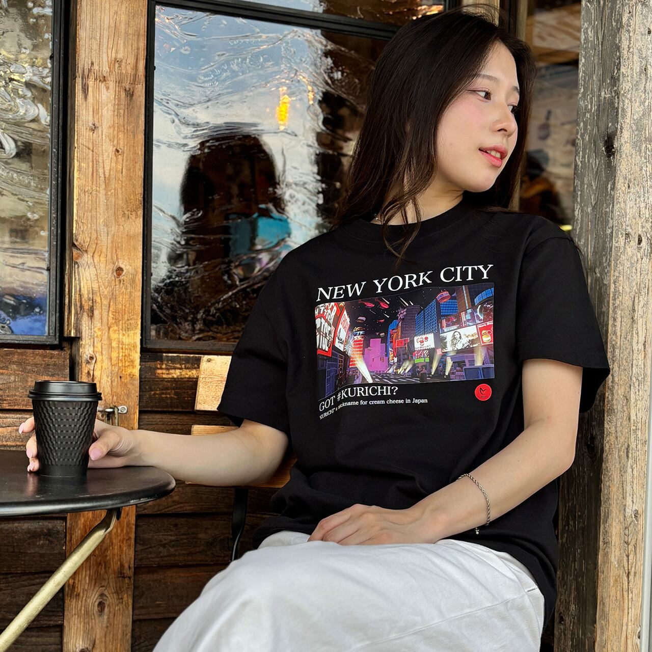 KURICHI T-shirt black（NYC wide）